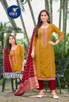 Radhika By Vitara Silk With Embroidery Work Kurti With Bottom Dupatta Online Wholesale